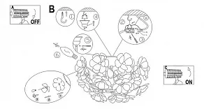Люстра на штанге Globo Phoenix 51538-3