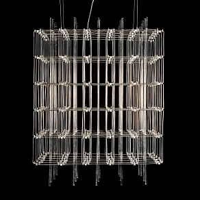 Подвесная люстра O-LUCE Cosmic Glass ячейка 15*15 см 1094011-0