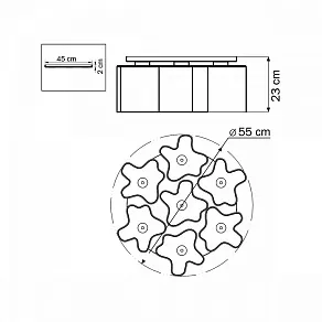 Потолочная люстра Lightstar Nubi 802070
