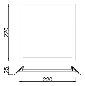 Встраиваемый светильник Mantra Saona C0193