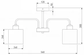 Люстра на штанге Eurosvet Essence 30176/5 хром