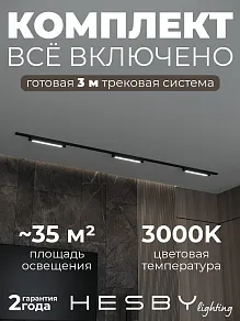 Комплект трековый Hesby Lighting Skylite №1 HSBL_kompl_S001_NI3B3K