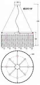 Подвесная люстра MyFar David MR1973-8P