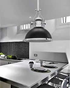 Подвесной светильник LUMINA DECO Ettore LDP 710-300 BK+CHR