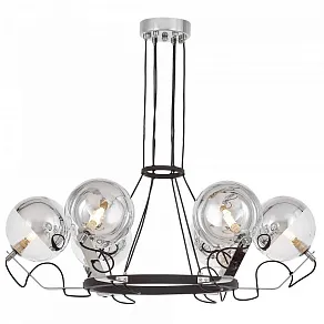 Подвесная люстра LUMINA DECO MARSEO LDP 9110-6 BK+CHR