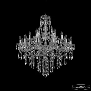 Подвесная люстра Bohemia Ivele Crystal 1415 1415/12+6+3/300 Ni