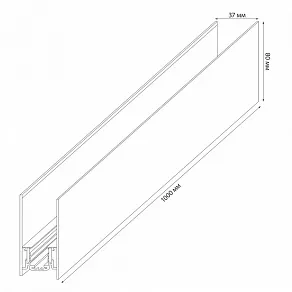 Трек накладной Uniel UBX-MMS4 UL-00008718
