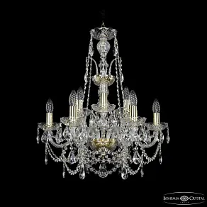 Подвесная люстра Bohemia Ivele Crystal 1411 1411/6+3/195/XL-65 G