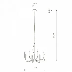 Подвесная люстра Nowodvorski Orto VIII 11460