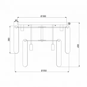 Потолочная люстра Eurosvet Claire 60170 золото Smart