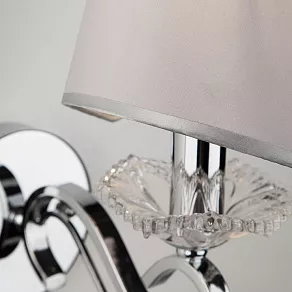 Бра Eurosvet Kelly 10085/1 хром/прозрачный хрусталь Strotskis