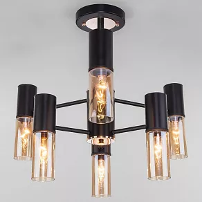 Люстра на штанге Eurosvet Tesoro 70125/6 черный