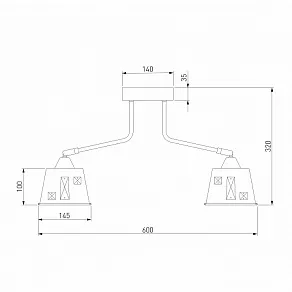 Потолочная люстра Eurosvet Benna 70105/5 шампань