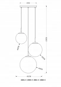 Подвесной светильник Globo Varus 15851-3