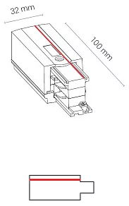 Токопровод левый Nowodvorski Ctls Power 8232