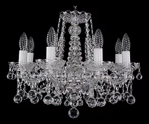 Подвесная люстра Bohemia Ivele Crystal 1413 1413/8/165/Ni/Balls