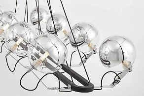 Подвесная люстра LUMINA DECO MARSEO LDP 9110-8-PR BK+CHR