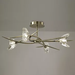 Люстра на штанге Mantra Eclipse Antique Brass 1474