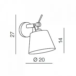 Бра Azzardo Zyta Wall XS AZ1533