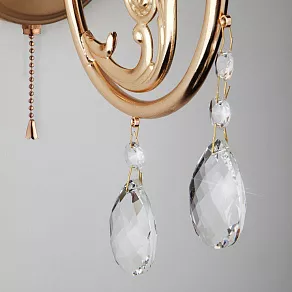 Бра Eurosvet 10079 10079/1 золото/прозрачный хрусталь Strotskis