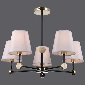 Люстра на штанге ILLUMICO CASTOR IL0394-5CSQ-24 BK AB CASTOR