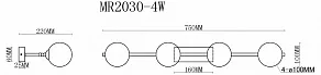 Бра MyFar Valency MR2030-4W