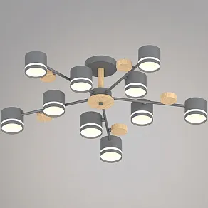 Люстра на штанге Reluce 68730 68730-0.3-10 GX53 GREY+WOOD