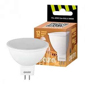 Лампа светодиодная Jazzway  GU5.3 12Вт 3000K FLL- JCDR  12w GU5.3 3000K