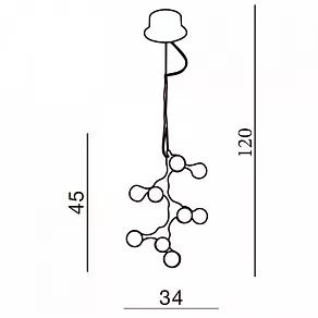 Подвесная люстра Azzardo Neurono AZ0109