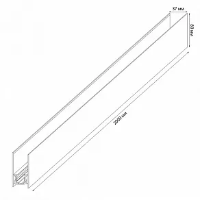 Трек накладной Uniel UBX-MMS4 UL-00008720