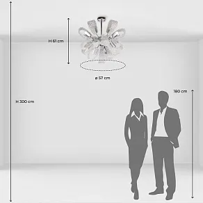 Люстра на штанге De City Бриз 4 111019015