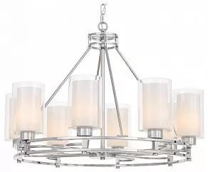 Подвесная люстра LUMINA DECO Marietta LDP 8025-8 CHR+WT