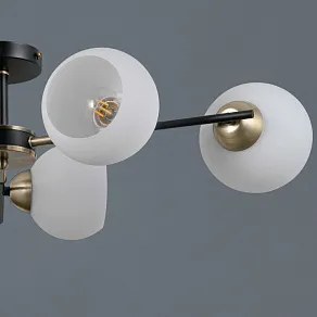 Люстра на штанге ILLUMICO LIBRA IL0469-6CSQ-24 BK AB LIBRA