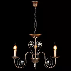 Подвесная люстра Eurosvet Tomas 60018/3 черный с золотом