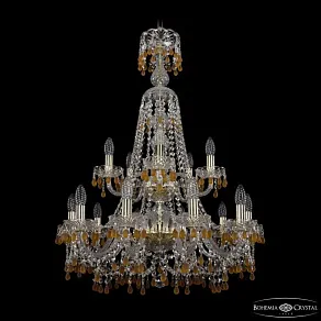 Подвесная люстра Bohemia Ivele Crystal 1410 1410/10+5/240/XL-91/2d G V1003