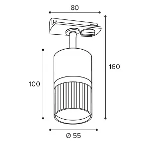 Светильник на штанге Wolta DUO WTL-GU10/19BG