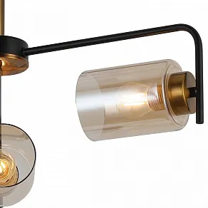 Люстра на штанге ILLUMICO  IL8248-3COU-79 BK GD