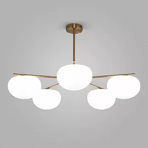 Люстра на штанге Eurosvet Like 30190/5 латунь