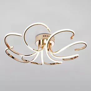 Потолочная люстра Eurosvet Wisteria 90096/8 золото 75W