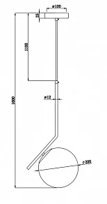 Подвесной светильник Freya Sara FR5129PL-01BS
