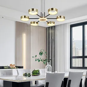 Подвесная люстра Arte Milano Ferrara-71079 271079/6 BK/GD