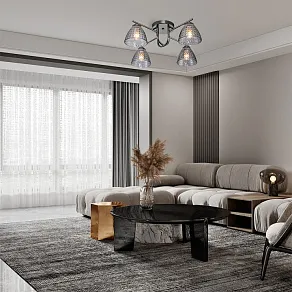 Потолочная люстра Escada Adonis 659/4PL Black