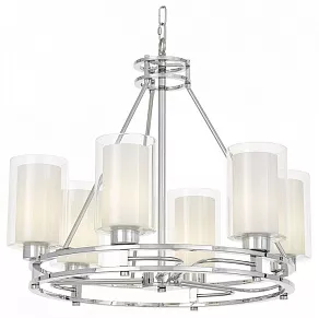 Подвесная люстра LUMINA DECO Marietta LDP 8025-6 CHR+WT