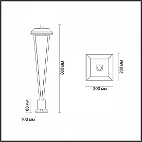 Наземный низкий светильник Odeon Light Bearitz 6655/12GL
