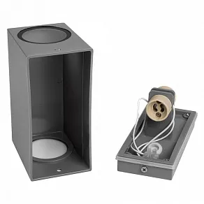 Накладной светильник Jazzway  PDL-S 72150 GU10-2 GR IP65