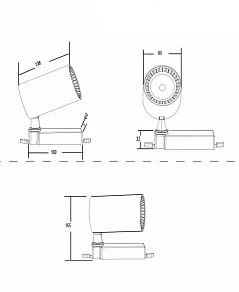 Светильник на штанге Maytoni Vuoro TR029-3-30W3K-B