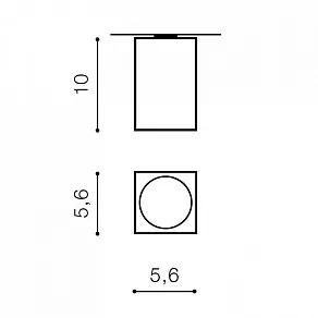 Накладной светильник Azzardo Mini Square AZ1381