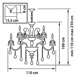 Подвесная люстра Lightstar Lusso 788152Р