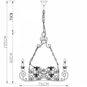 Подвесная люстра Divinare Gotico 8852/22 SP-6