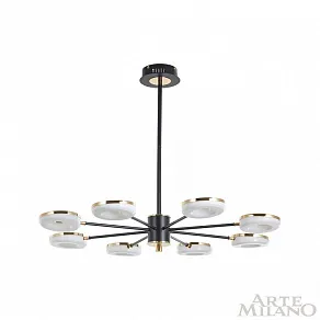 Люстра на штанге Arte Milano Ferrara-72999 277499/8 BK/GD